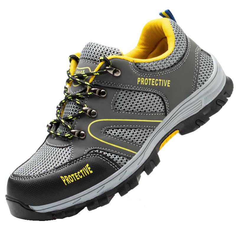 Arbeitsschuhe Herren High-Top Sicherheitsschuhe Bruchsicher und Durchstichfest Atmungsaktive Arbeitsschuhe Schutzschuhe