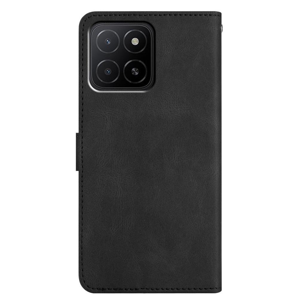 Für Honor X6c 4G Brieftasche Hülle Liniengeprägtes Hautgefühl Leder Klapphandyhülle