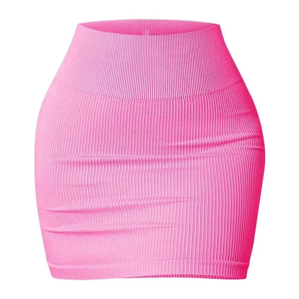 Women's Corduroy Skirt Casual High Waist A-Line Skinny Short Pencil Skirt