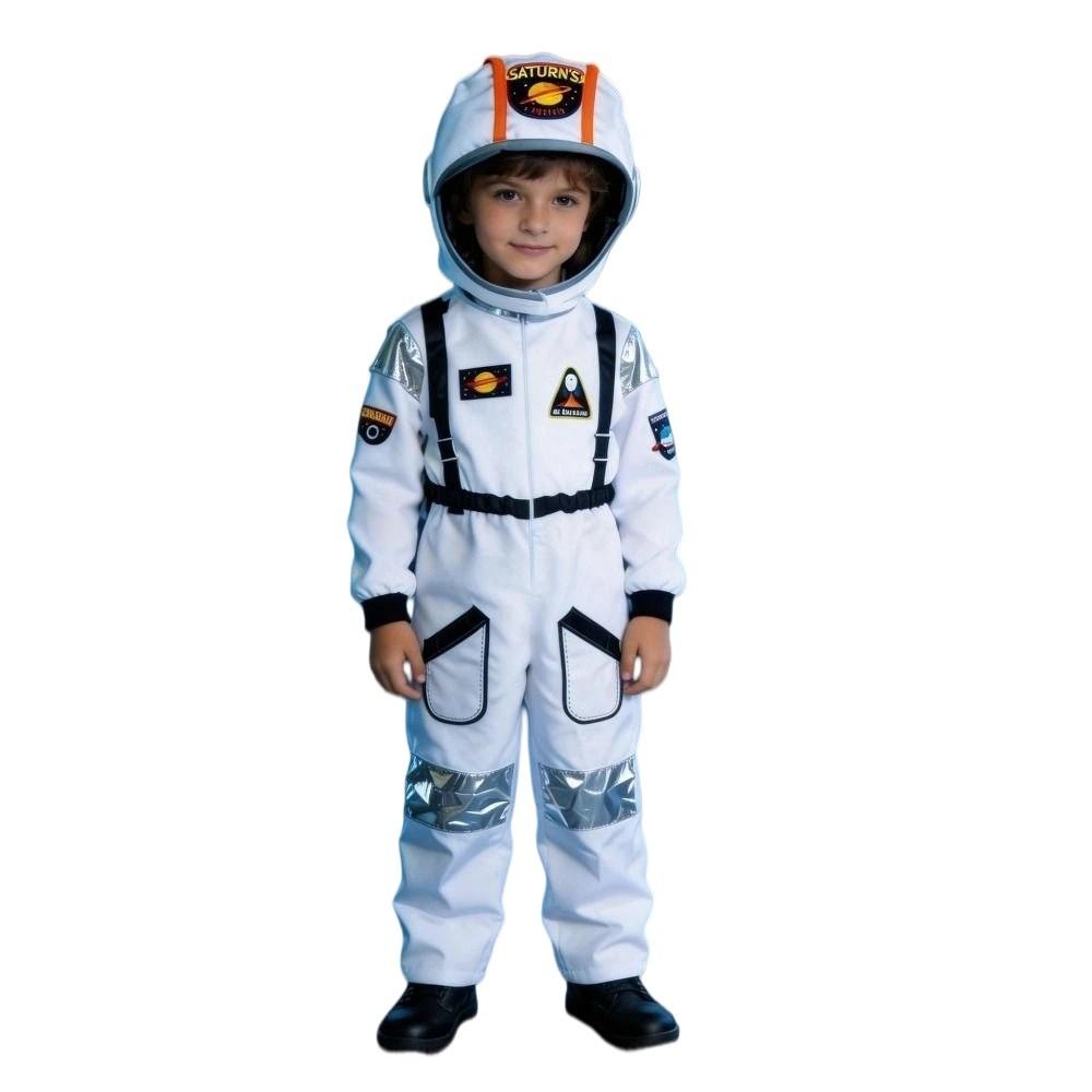 Space Theme Child Astronaut Jumpsuit Costume Dress Up Halloween Costume Space Themed Party