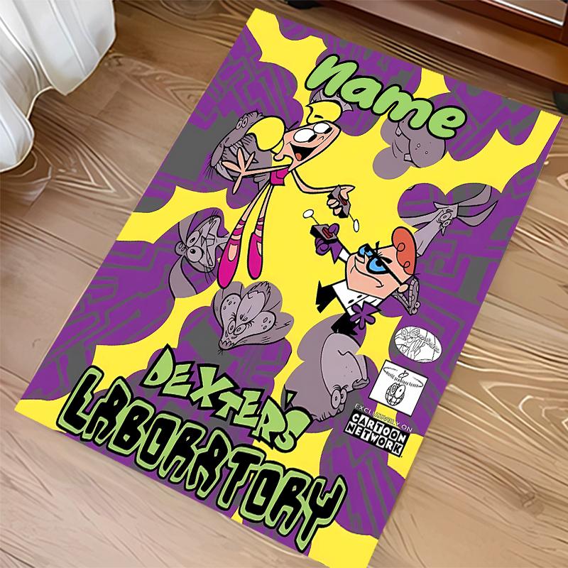 Custom personalization Dexter's Laboratory Print Area Rug - Soft, Washable Non-Slip Indoor Mat,Living Room,Home&Office Decorative Rug