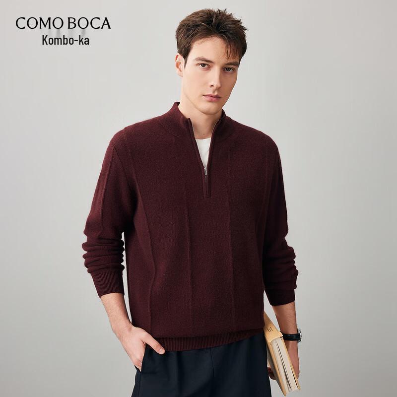 

Komeng Boca Men s 100% Cashmere Half-Zip Sweater XL