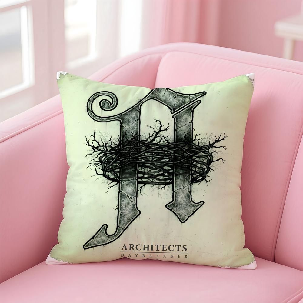 a-Architects band Cushion Cover Comfortable Reversible Pillow Cover Ideal for Car Sofa Bedroom & Beyond