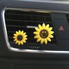 Vehicle Air Conditioning Outlet  Sun Flower Fragrance Water Clip  Solid Paste Storage Clip  Aromathe