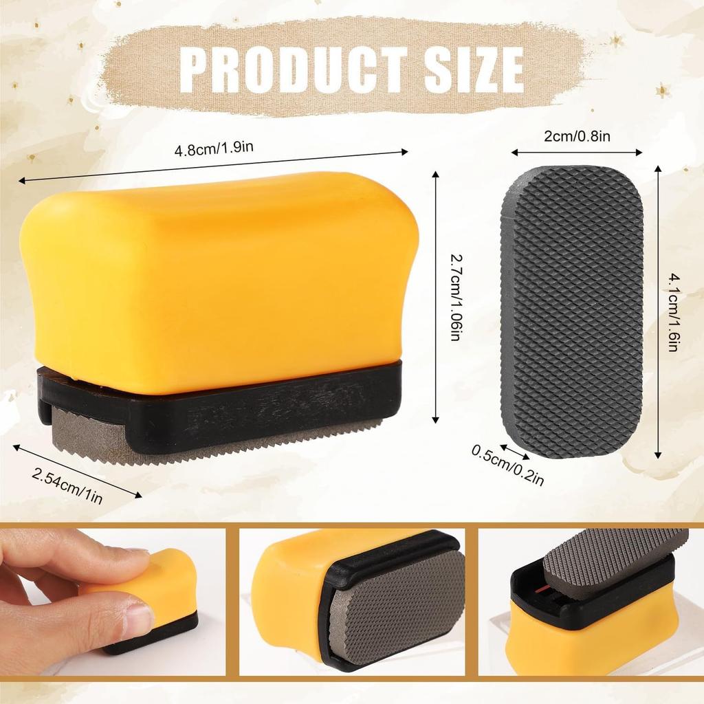 ABQR Denibbing File with Handheld Device, Double-Sided Grinding  Tools Car Paint Remover Tool Adjustable Paint File