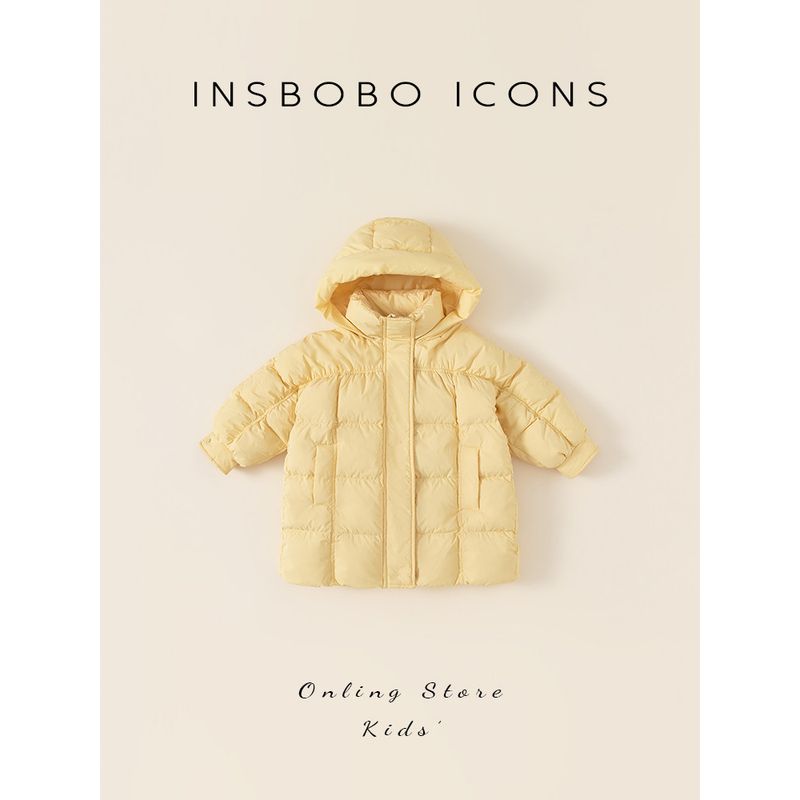 Children's Clothing Winter Long Baby Girl Down Jacket