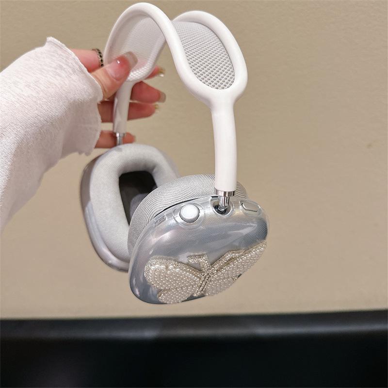 Ins Butterfly for Apple AirPods Max Protective Case Headset Soft Case Transparent Cute Simple Female