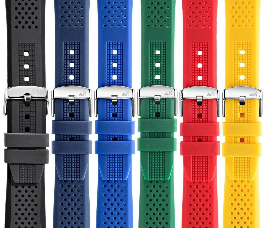 MORELLATO Silicone Watch Strap, Fully Waterproof, SILE Series, 22mm, Blue, with Replacement Tool [Official Import] X4983187065022