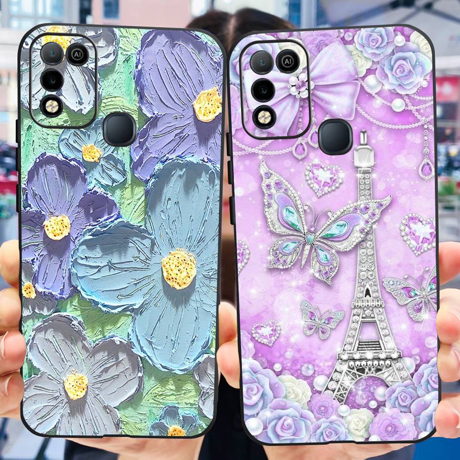 For Infinix Hot 10 Play X688C X688D Phone Case Cute Design Soft Silicone Back Cover For Infinix Hot 10 X682 Hot10 10 Lite X657B