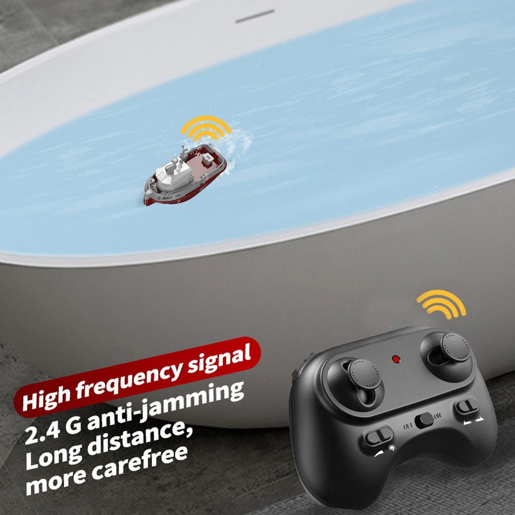 Remote Control Tug 2.4G Remote Control Ship Summer Charging Water Toy Simulation Remote Control Boat Model Rc