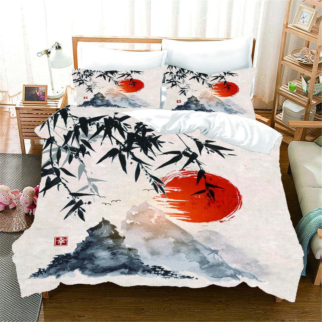 Loussiesd Set Biancheria Da Letto Con Motivo Spiaggia - Copripiumino 135x200 Cm Con Federa - Mare E Palme Per Bambini E Ragazzi