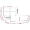 VidaXL Bed Frames with Headboard Blue 140 X 200 Cm Fabric3124982