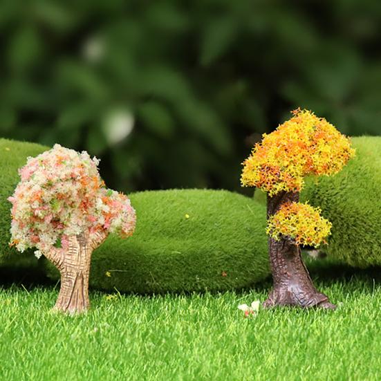 Model Trees Micro Landscape Ornaments Mini Artificial Trees for Moss Micro-Landscapes And Potted Plants Realistic Resin Craft Decorations for Home