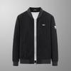 Nouvelle veste en velours côtelé pour hommes, vêtements de printemps et d'automne, col montant, rétro, décontracté, polyvalent, tendance, manteau pour hommes d'âge moyen
