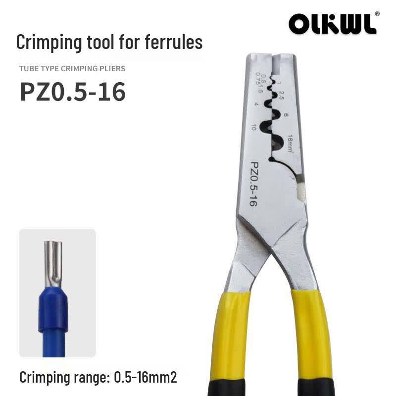 OLKWL E-Series Tube Terminal Crimping Pliers