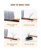 NATUHANA 5D Super Soft Fairy Lash Extensions - Non-Scattering Multi-Pick Single Strands.