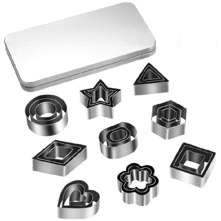 30 PCS Cookie Baking Tool Set Biscuit Moulds Cookie Cutter 10 Different Shapes