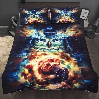 3D Print Wolves God Beding Set Set Usa King Quen Double Ful Twin Single Sized Dimensions Polyester Comfortable Quilt Cover Set