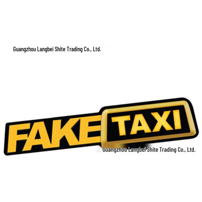 Best-Selling Fake Taxi Car Sticker - Hot Cross-Border E-commerce Item