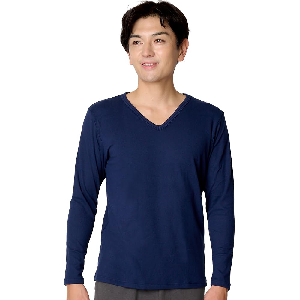 

Внутренняя длинная начесаная водонепроницаемая толстая с длинным рукавом L [Basia] Рубашка, Рукав, V-образный вырез, Подкладка, Увлажнение, Впитывание, Сушка, Защита, Ткань,