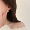 Korean Butterfly Shell Micro-Inlaid Ear Studs - Simple, Trendy & Versatile Earrings