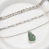 Elegant Alloy Pendant Necklace For Women Featuring Geometric Shapes And Fall Style