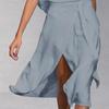 Long Dress Halter Simple Elegant Women Off Shoulder Loose Dress for Work