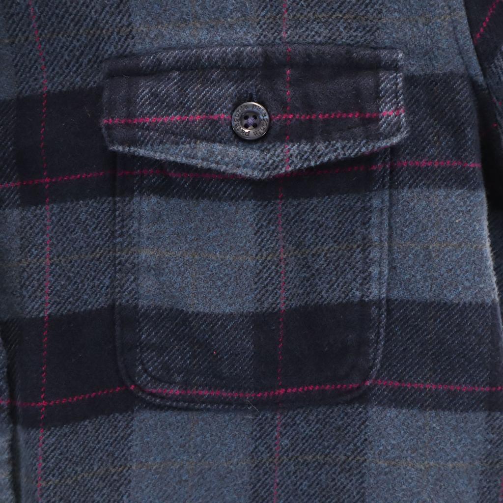patagonia Check Pattern Long sleeve Flannel shirt 4 53915FA17 Outdoor Women Used