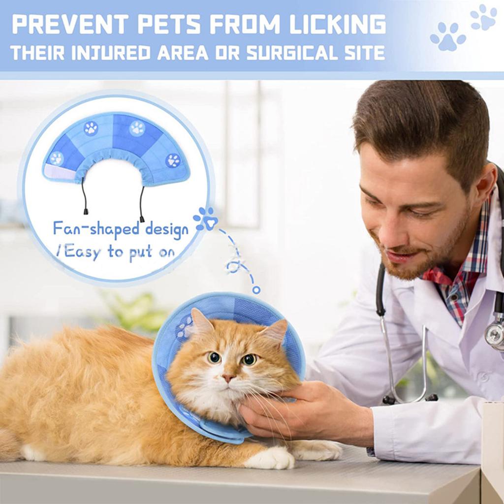 Haltbarkeit und Flexibilität Genesungskragen Speziell für Katzen angepasst Bietet Lang anhaltende Unterstützung Postoperativ