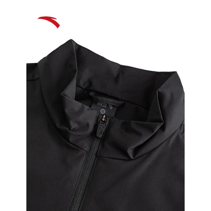 Anta Men's Water-Repellent Fleece-Lined Stand Collar Jacket
