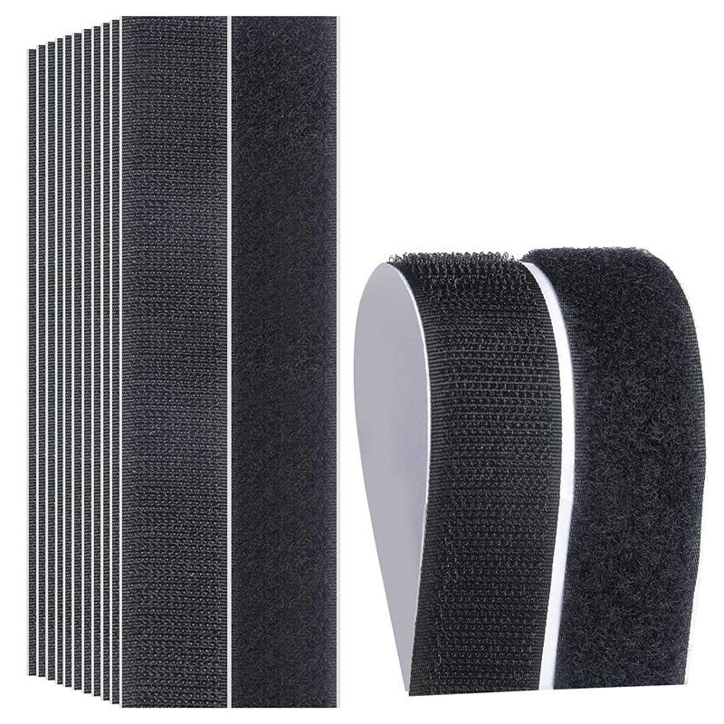 10pcs Self Adhesive Hook and Loop Fastener Tape Sticky Dot Double Sided Mounting Strips for Carpet Fixed Anti Skid Grip Mat