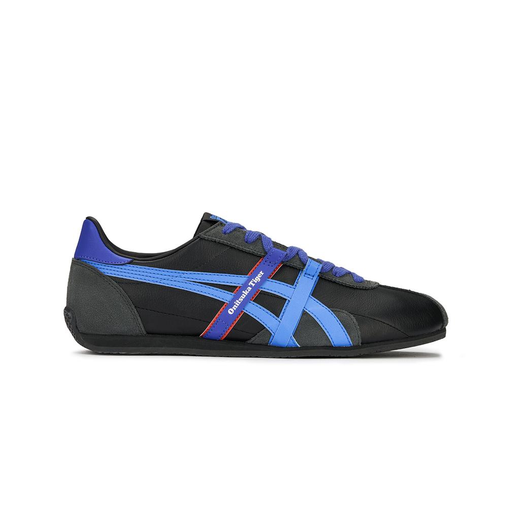 Onitsuka Tiger Runspark 2.0 Cow Leather Versatile Low top Casual Shoes Unisex Black/Blue 1183C606-001