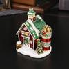 Jewelry Box Christmas Santa Snow House Ornaments Storage Box Jewelry Box Holiday Ornaments
