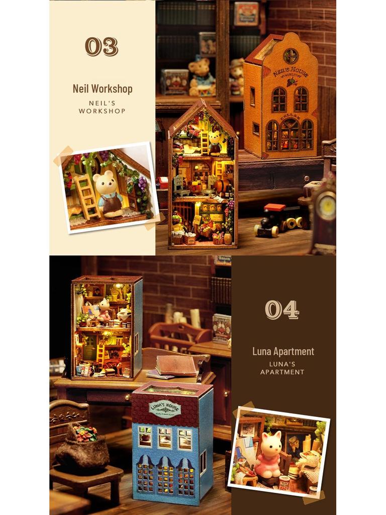 Handmade Mini House Gift: Personalized Building Blocks for Boyfriend/Girlfriend's Home Decor