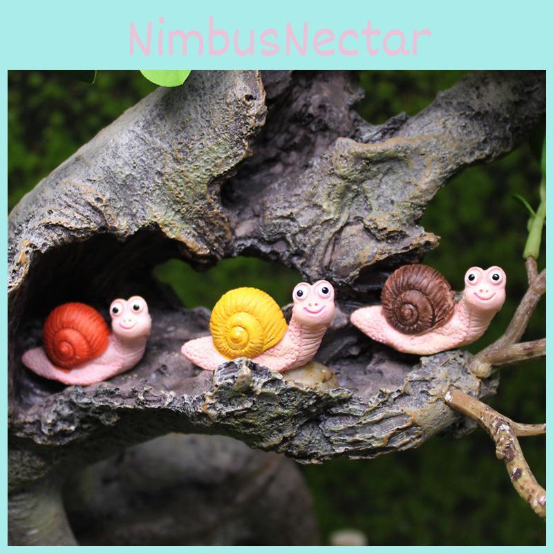 Animal Resin Figurine Snail Decoration Animal Ornament Handicrafts Gift Cute