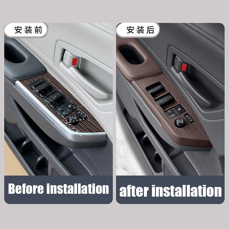 Car window lifting panel silicone pad interior protective equipment for Toyota Sienna XL40   2024 2025