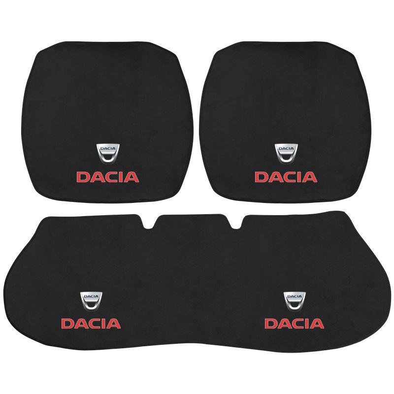 Universal 3-Piece Flannel Car Seat Cushion Set for Mazda, Haval, Changan, and Geely