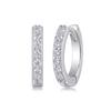 S925 Silver Moissanite Sparkling Hoop Earrings - Simple Retro Women's Fashion