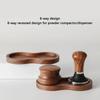 51mm/53mm/58mm Wooden Espresso Coffee Tamper Mat Fluted Tampering Holder Corner Pad Anti-skid Coffeeware Tamping Mat Accessories