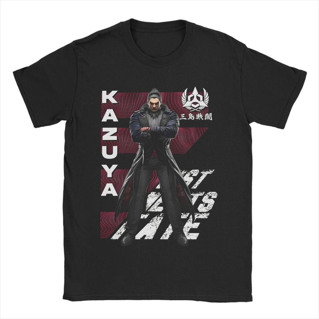 Tekken 8 Kazuya Gaming TShirt Unisexs Cotton Tops Funny Round Neck Short Sleeve
