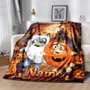 Christmas Adventure City Personalized Text Blanket Multi-purpose Personalized Blanket Soft & Cozy for Nap Picnics Office Chair Bedding
