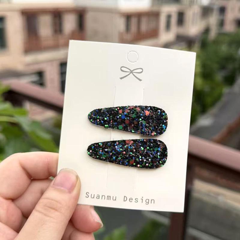 Korean Sparkle Water Drop Hair Clip for Girls - Gentle, No Damage to Hair