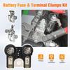 Upgrades Battery Terminals & Fuses  Set AE5Z14526BA Replacement Positive & Negative Battery Terminals Clamps with Fuses