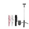 Portable Desktop Tripod & Integrated Mini Selfie Stick Holder for Mobile Phones
