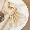 Solid Color Women Imitation Cashmere Winter Warm Scarf Shawls Thick Neckerchief Foulard Echarpe Wrap Designer Unisex Pashmina