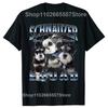 Funny Vintage Schnauzer Dog Squad Graphic Tshirt Men Women Hip Hop Oversized T Shirt 100 Cotton Comfort Tshirts