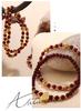 Red Garnet Luxury Gourd Pendant Bracelet for New Year Blessings and Wealth