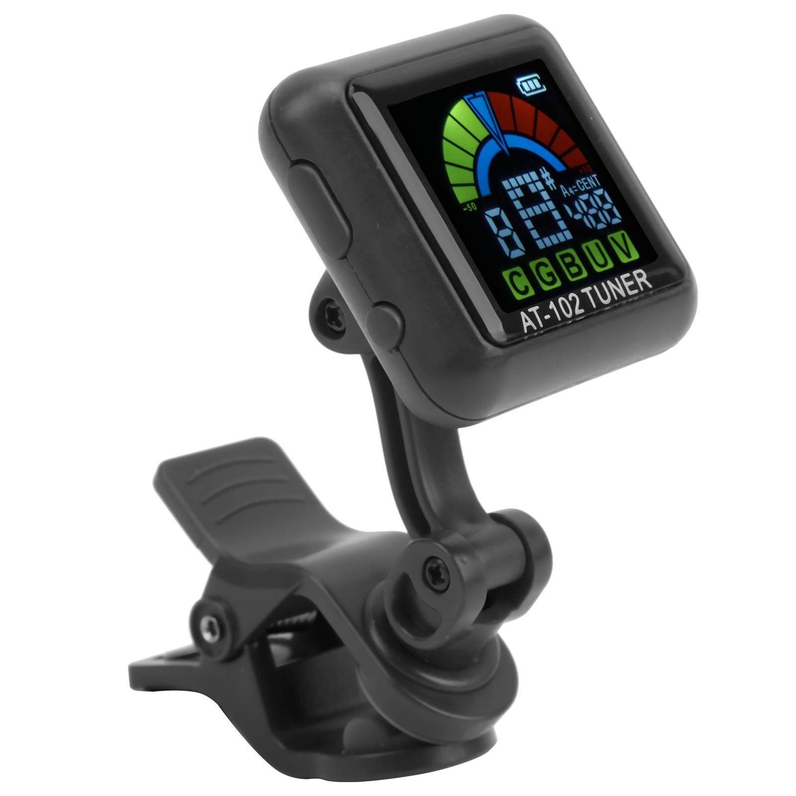 

Прищепка-тюнер для гитары USB, Перезаряжаемый, для струнных инструментов (АТ-102 Черный)