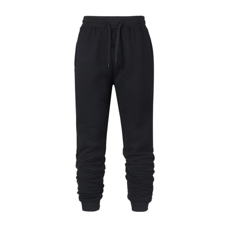 Men's Casual Solid Color Sweatpants - Autumn/Winter 2022 Loose Fit with Cuffed Legs