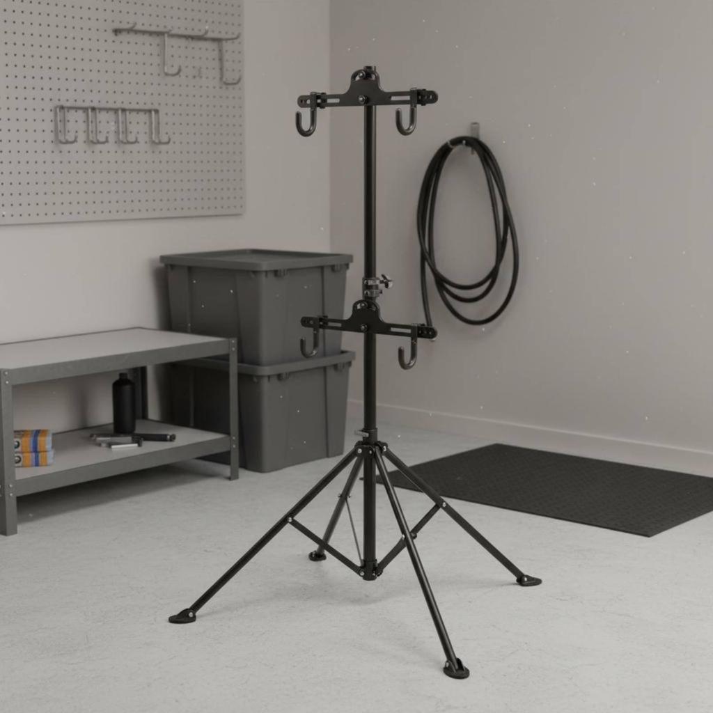 Space Saving Bicycle Repair Stand Foldable Bike Maintenance Rack Tool for Travel